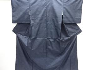 亀甲に桐・菊模様織り出し本場泥大島紬着物（5マルキ）